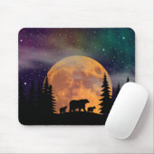 Bärenwanderung - Silhouette Mousepad (Mit Mouse)