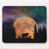 Bärenwanderung - Silhouette Mousepad (Vorne)