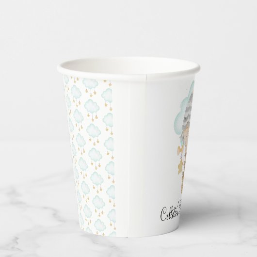 Bärenwärmer Babydusche Papiertuchhalter Pappbecher (Rechts)