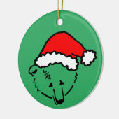 Bärenweihnachtsdekoration Keramik Ornament (Links)