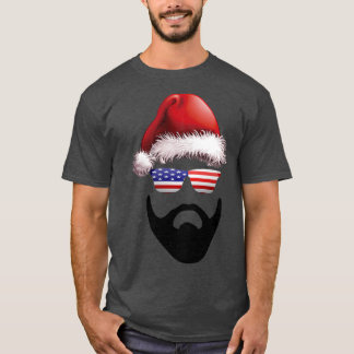 Bärenweihnachtsfahne Amerika T-Shirt