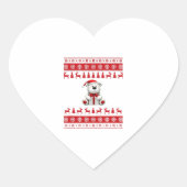 Bärenweihnachtsfest (1) Herz-Aufkleber (Vorderseite)