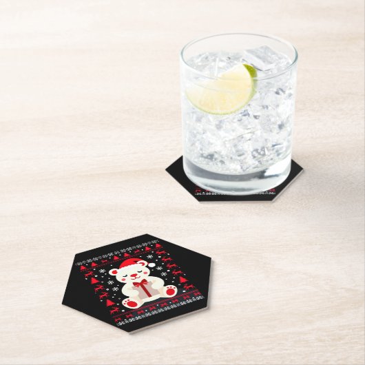 Bärenweihnachtsfest (1) untersetzer (Vor Ort)