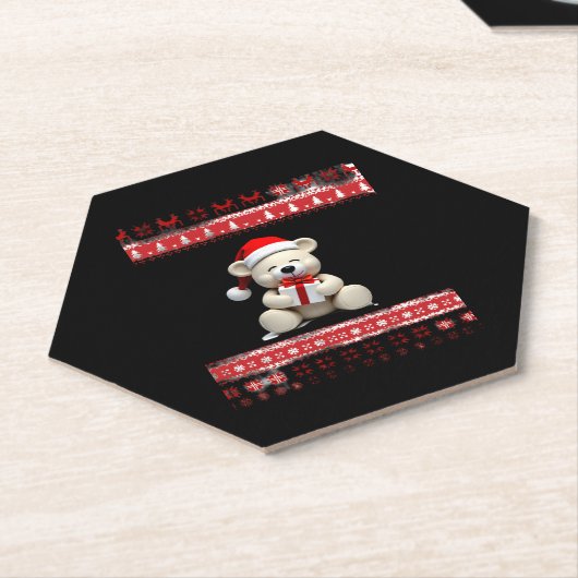 Bärenweihnachtsfest (1) untersetzer (angewinkelt)