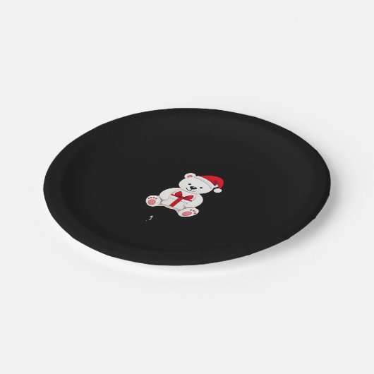 Bärenweihnachtsfest (3) pappteller (Schrägansicht)