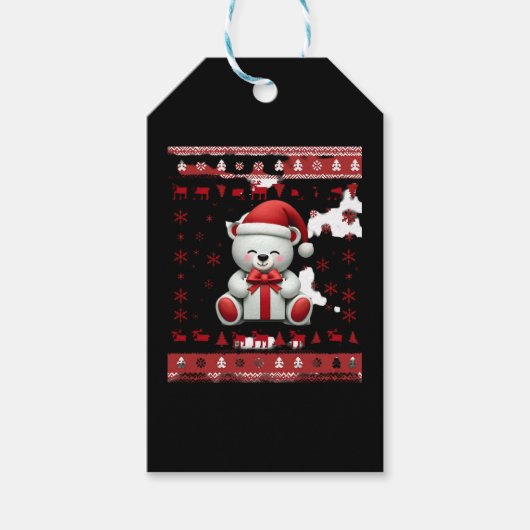 Bärenweihnachtsfest (5) geschenkanhänger (Vorderseite)