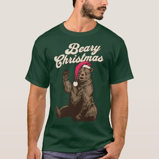 Bärenweihnachtsfest, Grizzlybär T-Shirt (Vorderseite)
