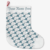 Bärenweihnachtsfest Strumpf Custom Polar Bear Stru Großer Weihnachtsstrumpf (Vorderseite)