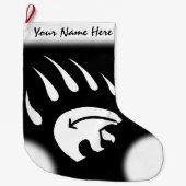 Bärenweihnachtsfest Strumpf Native Bear Claw Strum Großer Weihnachtsstrumpf (Vorderseite)