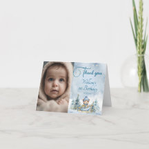 Bärenweihnachtsfest zum ersten Geburtstag Winter