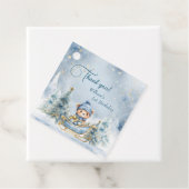 Bärenweihnachtsfest zum ersten Geburtstag Winter Geschenkanhänger (Beispiel)