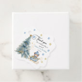 Bärenweihnachtsfest zum ersten Geburtstag Winter Geschenkanhänger (Beispiel)