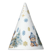 Bärenweihnachtsfest zum ersten Geburtstag Winter Partyhütchen (Rechts)