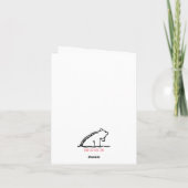 Bärenweihnachtskarte Karte (Rückseite)