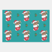Bärenweihnachtskinder Geschenkpapier Set (Vorderseite 3)