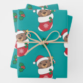 Bärenweihnachtskinder Geschenkpapier Set (Beispiel)