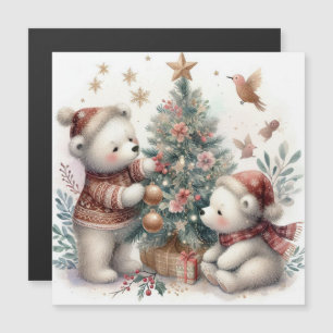 Bärenweihnachtszeit 1 magnetkarte