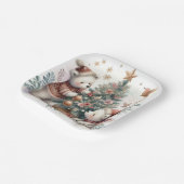 Bärenweihnachtszeit 1 pappteller (Gewinkelt)