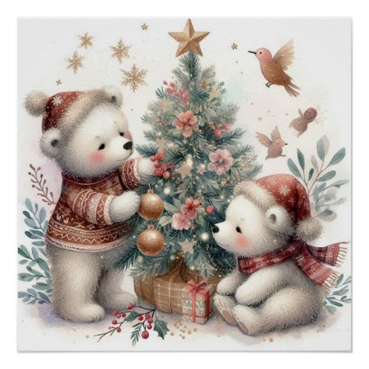 Bärenweihnachtszeit 1 poster (Vorderseite)