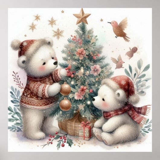 Bärenweihnachtszeit 1 poster (Vorne)