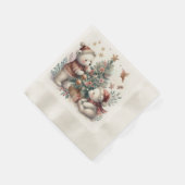 Bärenweihnachtszeit 1 serviette (Ecke)