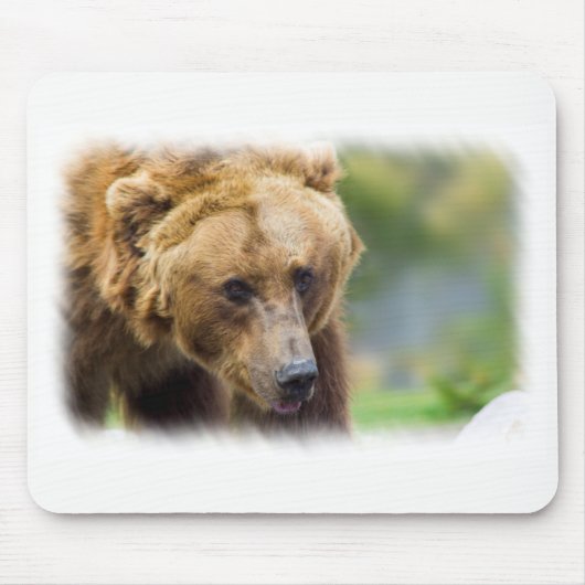 Bärenweiße Grenze Mousepad (Vorne)