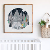 Bärenwintermond Poster