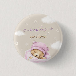 Bärenwolken Babydusche Button