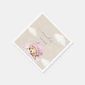 Bärenwolken Babydusche Serviette (Ecke)