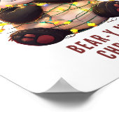 Bäreny Frohe Weihnachten! Playful Panda Poster (Ecke)