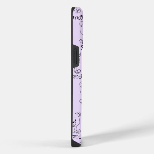 Bäreny Personalisiert: Lila, benutzerdefinierbares iPhone Hülle (Rechte Seite)