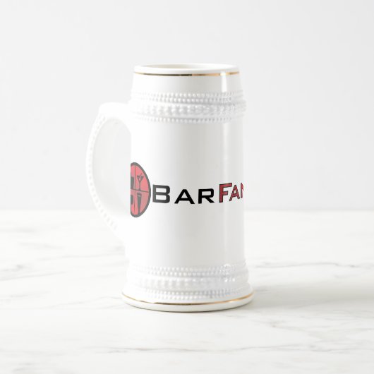 BarFanatic.com Stein Bierglas (Vorderseite Links)