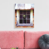 Barfenster Rustikale Kunstdruckerei auf ummantelte Leinwanddruck (Insitu (Wohnzimmer))