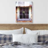 Barfenster Rustikale Kunstdruckerei auf ummantelte Leinwanddruck (Insitu (Schlafzimmer))