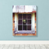 Barfenster Rustikale Kunstdruckerei auf ummantelte Leinwanddruck (Insitu (Holzboden))