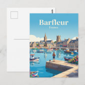 Barfleur Frankreich Postkarte (Vorne/Hinten)