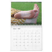 Barfuß am Baseballstadion Zwei-Seite Kalender (Mär 2027)