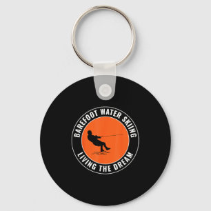 Barfuß barfuß Wasserski Motorboot Wasser Schlüsselanhänger