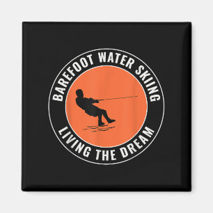 Barfuß Barfuß Wasserskilauf Motorboot Wasser  Magnet