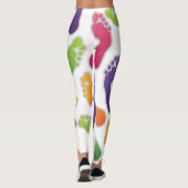 Barfuß Füße Leggings (Rückseite)