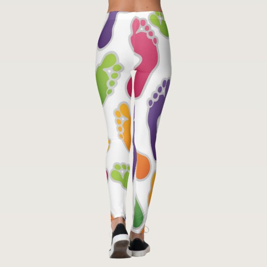 Barfuß Füße Leggings (Rückseite)