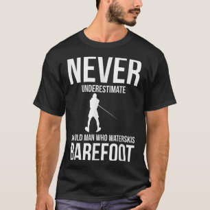 Barfuß-Wasserski-Wasserskier T-Shirt