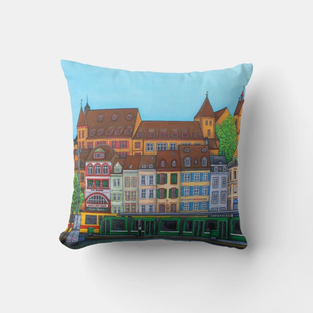 Barfüsserplatz Rendez-vous Pillow by Lisenz Lorenz Kissen (Vorderseite)