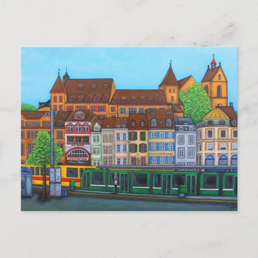 Barfüsserplatz Rendez-vous PostCard von Lisa Loren Postkarte (Vorderseite)
