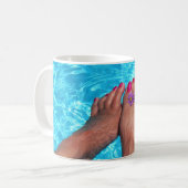 Barfußgehen Kaffeetasse (Vorderseite Links)