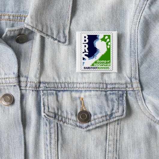 Barfüßigläufer-Gesellschaft stampfen vom Button (Beispiel)