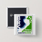 Barfüßigläufer-Gesellschaft stampfen vom Button (Vorne & Hinten)