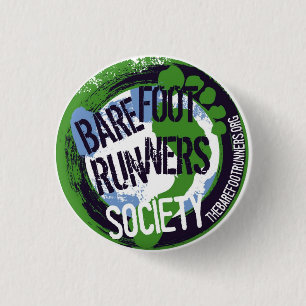 Barfüßigläufer-Gesellschafts-künstlerischer ru Button