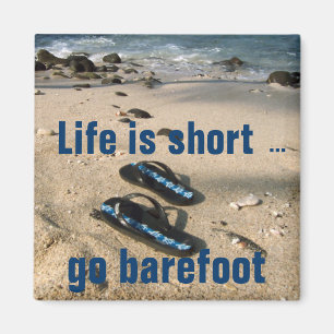 Barfüßigstrand-Inspirationsmagnet Magnet