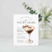 BARGAIN A Tini Bit Älterer Martini 80. Geburtstag (Stehend Vorderseite)